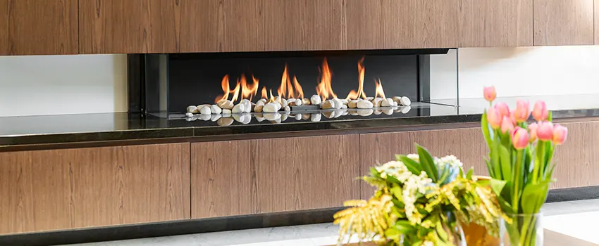 Double-height Fireplace Design Refurbishment in Alafaya, Florida